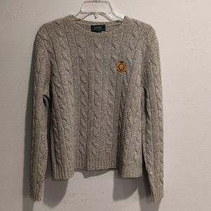 Ralph Lauren, gray sweater, size large